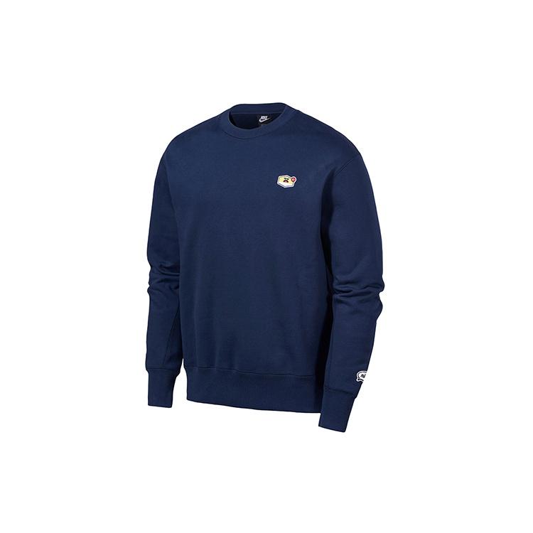 Nike Sportswear logo Casual Sports Round Neck Pullover Blue Men s CU4264-410 XL