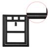 Plastic Pet Dog Puppy Cat Door Magnetic Locking Safe Flap for Screen Window Gate