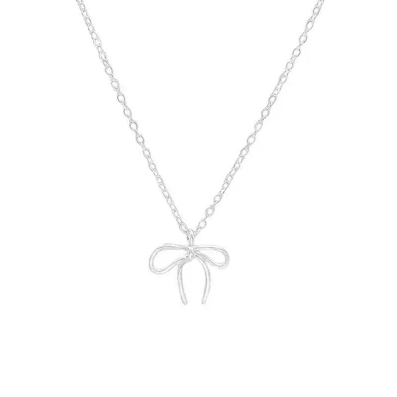 Elegant Bow Necklace: Delicate, Versatile Choker for Women