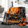 Custom Name Basketball Theme Printed Blanket - Perfect for Couch, Bed, Travel & Outdoor Use | Machine Washable, Cozy & Durable.