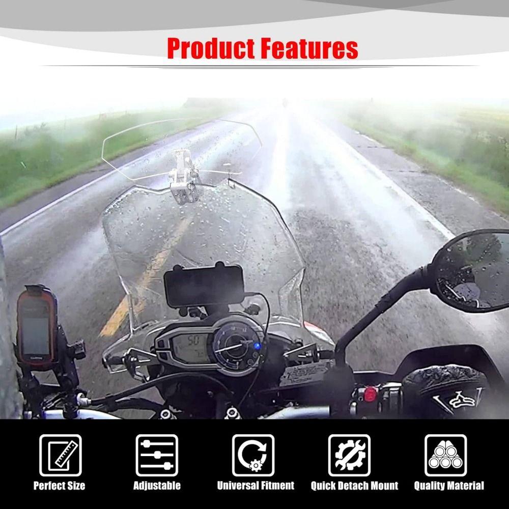 Parbriz reglabil pentru motocicletă, înălțit, pentru motocicletă, pentru curse