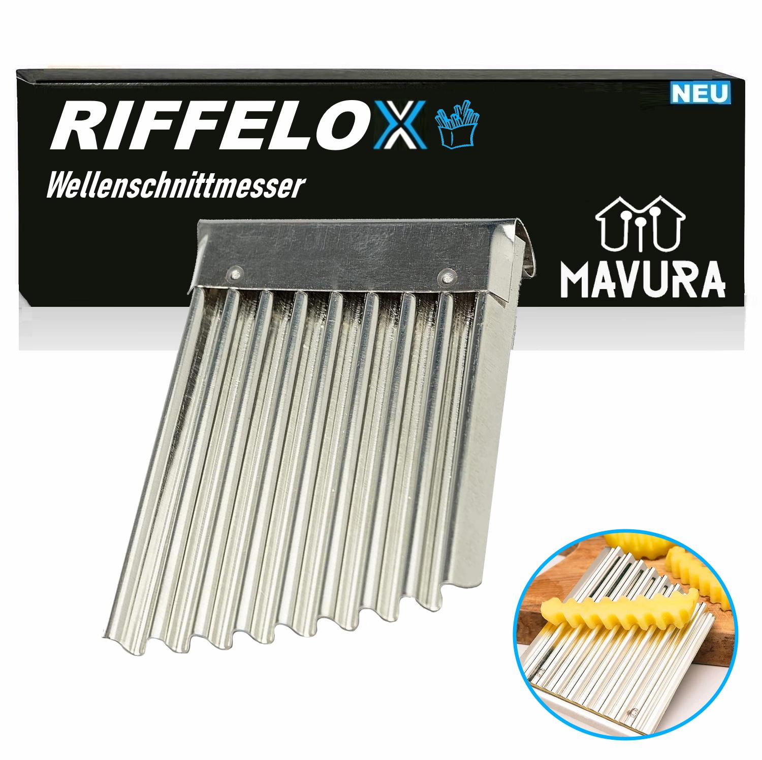 

RIFFELOX wavy knife wavy cutting knife stainless steel ripple fries vegetables