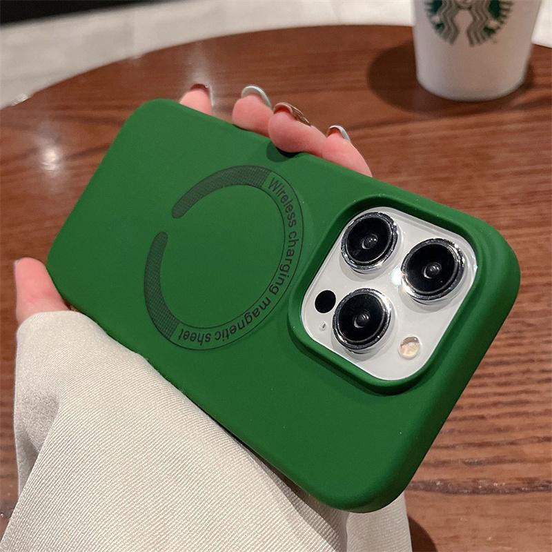For Magsafe Liquid Silicone Phone Cases For iPhone 16 14 12 13 11 15 Pro Max 16 Plus Shoncproof Magnetic Wireless Charge Cover