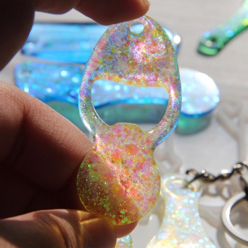 Reusable Silicone Trolley Tokens Mould Flexible Resin Keychain Crafting Tool for Homemade Decoration Projects Supplies