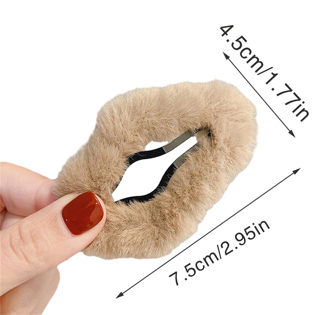 Sweet Hollowout Cloud Hairpins Duckbill Clip Hair Barrettes Plush Hair Clip for Women Elegant Hair Styling Accessories
