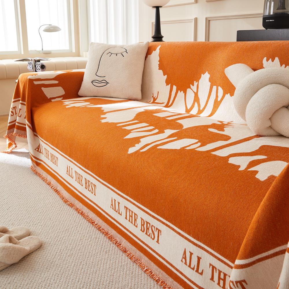 

Ткань для чехла на диван, синельное полотенце для дивана, двусторонний универсальный чехол для дивана, полностью покрытый, не царапающий чехол, полотенце 180X130