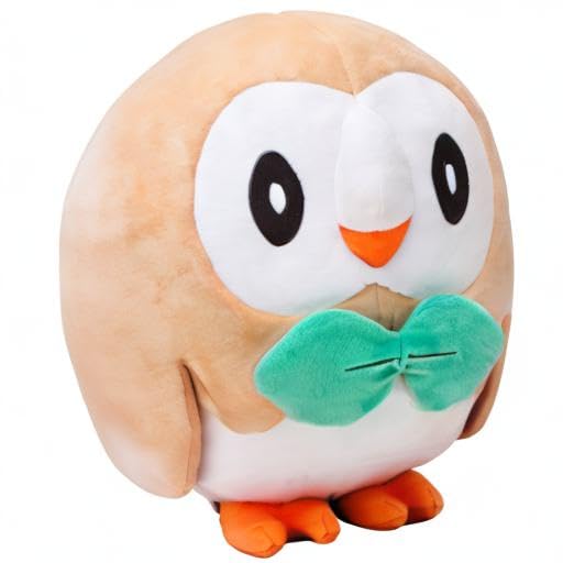 Pokémon Center Original Plyschleksak Livsstorlek Rowlet 30 x 29 x 27 cm (H x B x D)