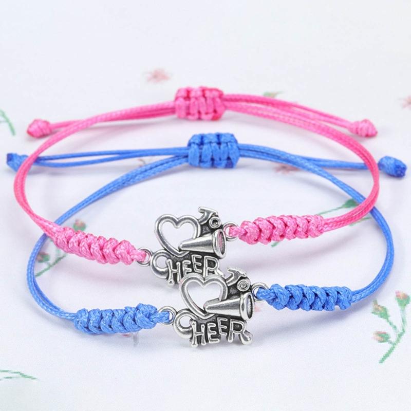 Girls Cheerleading Charm Bracelets for Girls Sports Lover Sports Enthusiasts Jewelry for Team Cheerleader Jewelry Women