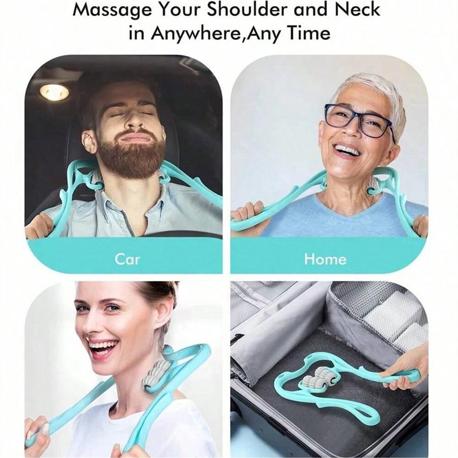 Portable And Easy To Use1pc Neck Massager, Neck Roller Suitable For Arm, Legs, Back, Neck And Shoulder Relaxer