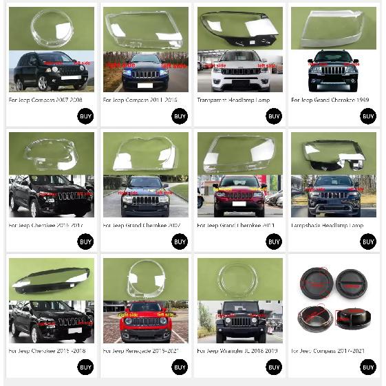 Lampshade Headlamp Lamp Shell Lens Headlight Cover Plexiglass For Jeep Grand Cherokee 2014 2015 2016 2017 2018 2019