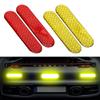 2pcs Car Reflective Sticker Car Door Stickers Decal Warning Reflective Tape Strips 3 Colors Safety Mark Auto Reflector