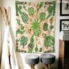 Leaf Clover Wall Tapestry Aesthetic Wall Hanging Printed Fabric Blanket Decorative Tapestries for Bedroom Living Room Home Decor