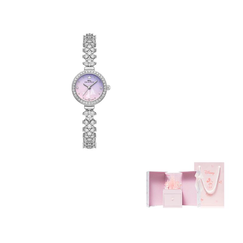 Disney Princess Fashion Elegant Compact Commuter Dating Versatile Student Watch Quartz Movement Women watches Mother-Of-Pearl PR-21032