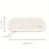 KONI Bathtub Bath Mat PVC Soft Bathtub Safety Shower Non-slip Bath Mats with Suction Cups Massage Floor Mat Safe for Kids