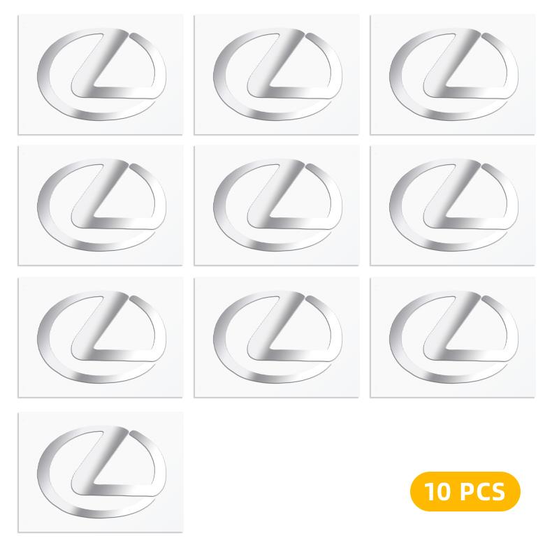 GEFF2 2/5/10pcs Car 3D Metal Stickers Auto Logo Decals Styling For Lexus F SPORT IS250 IS200 CT200h GS300 LS430 RX450h LX570 IS300