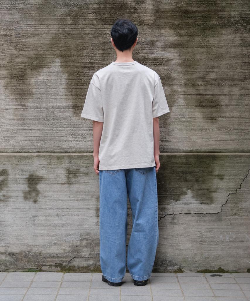 Holliseon Lawrence Short Sleeve T-Shirt Melange Beige