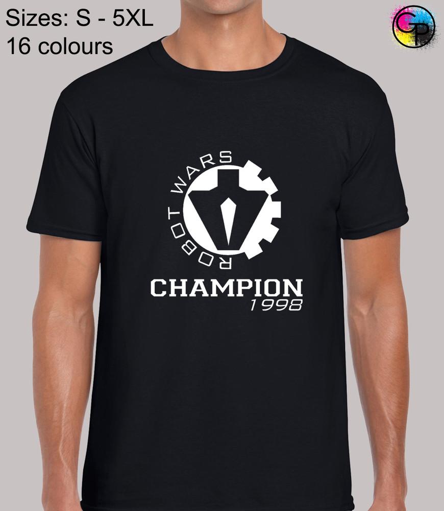 

Robot Wars Champion Action TV Show Funny Novelty Regular Fit T-Shirt for Men M