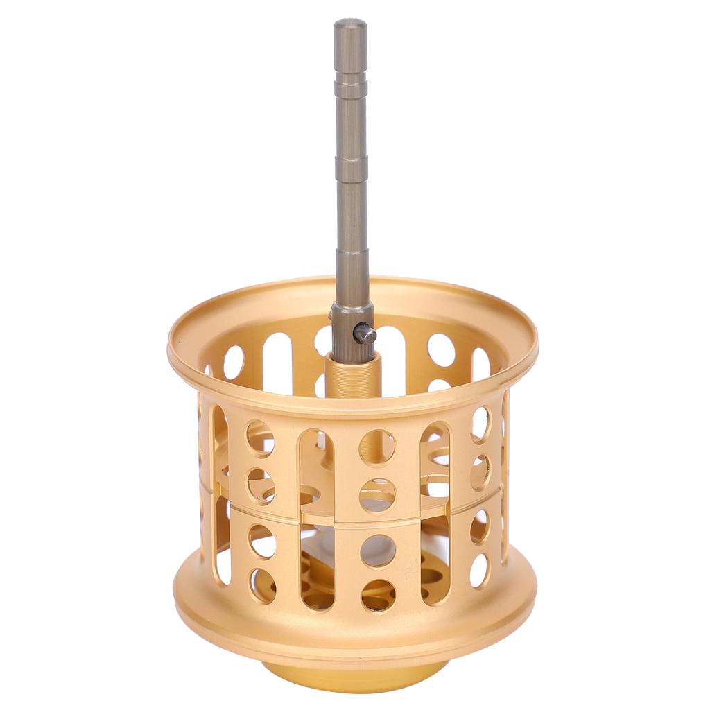 Vollmetall LowProfile Rollenumbau Rockspule Angelschnurrad Zubehör(golden )
