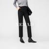 Yalida Women's Casual Cropped Straight-Leg Trousers