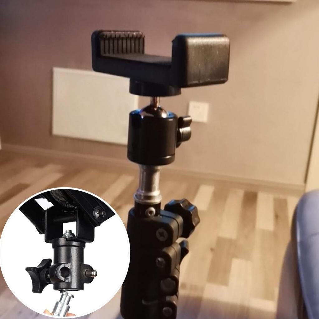 4 PCS Standard 1/4 to 3/8 inch Metal Convertor Threaded Screw Tripod Adapter Spigot Stud for Flash Holder, Studio Light Stand, Ball Head (Copper)