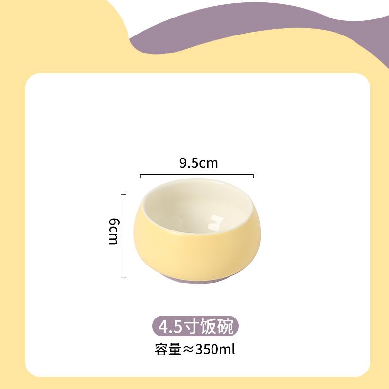 1 Piece of Macaroon Simple Ceramic Dishes  Cutlery with Gifts Ins Wind Cream Creative Water Cups Exquisite Plates Baking Tray.