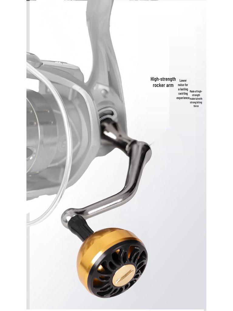 Large Capacity All-Metal Spinning Fishing Reel with Increased Beveled Spool