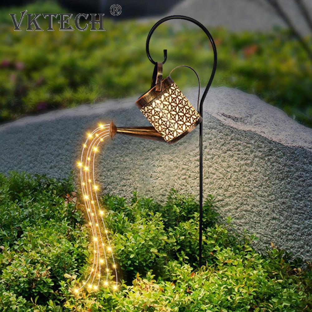 2025 Solar Watering Can Light Solar Lamp LED Shower Solar Fairy Light String Garden Yard Lawn Art Outdoor Christmas Decorations