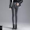 Fleece-Lined High Waist Skinny Jeans: Autumn/Winter Slimming Korean Style Women's Pants