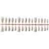 Translucent Cat Eye Almond Short Nails with Whitening Relief Design - Separate Sizes