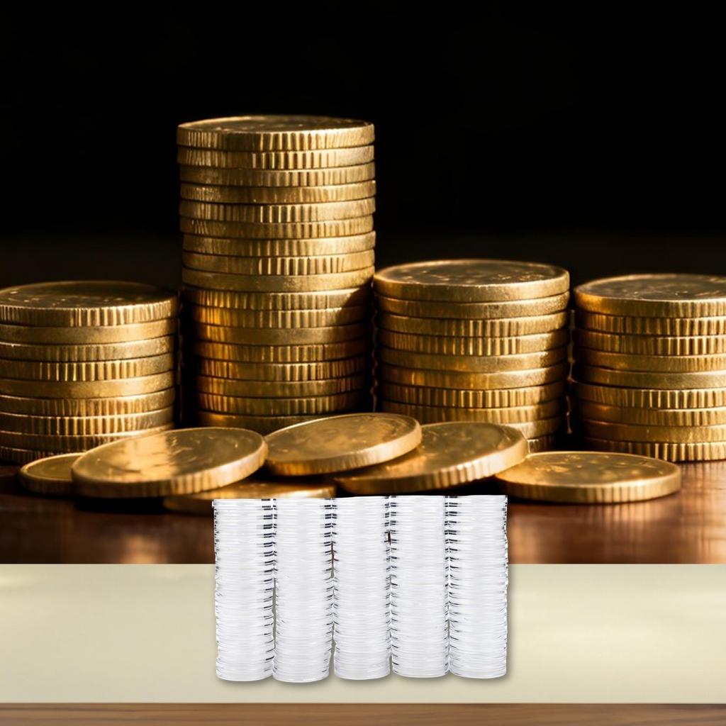 Collector's Choice 100 ks Průhledné kapsle na mince Průměr 35 mm