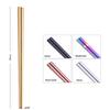 1Pair Stainless Steel Tableware Colorful Length 23cm Chopsticks