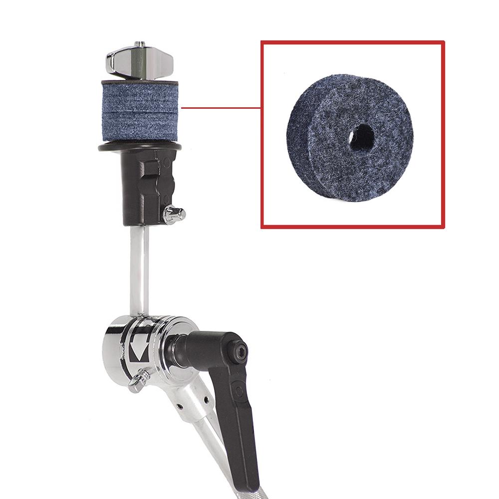 10pcs Cymbal Felts Crash Cymbal Clutch Felt Drum Set Cymbal Stand Felt Washer Medium Size Gray