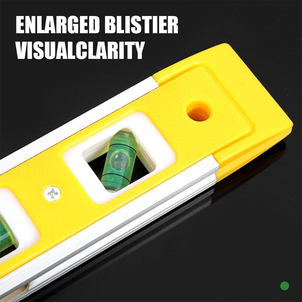 Portable ABS Shell Level Ruler High Precision Strong Magnetic 3 Bubble Level Meter Household Hardware Tools Laser Level Ruler