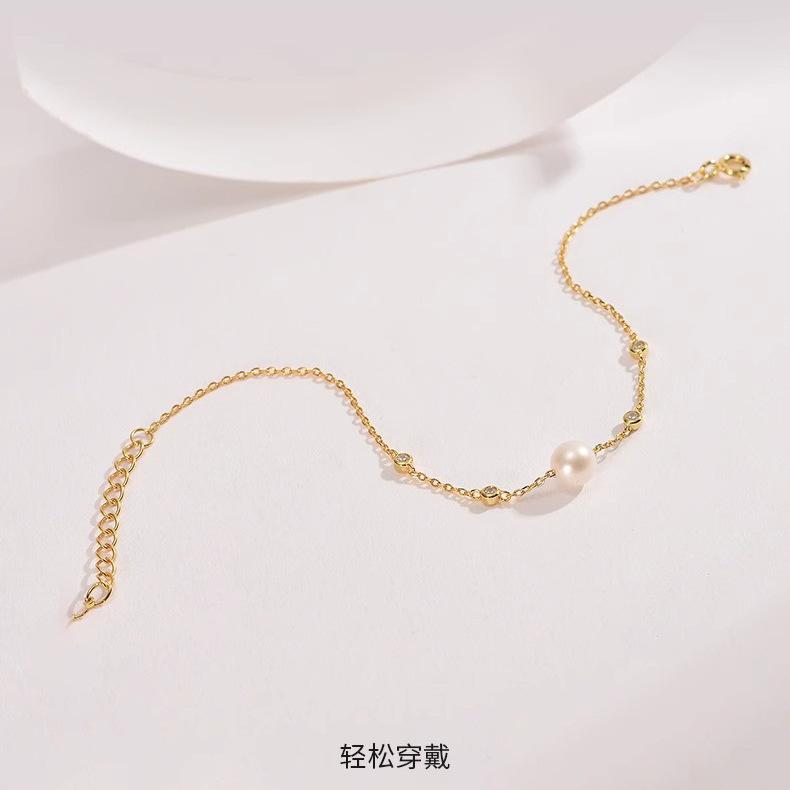 Ins Wind Natural Freshwater Pearl Bracelet Sparkles with Gypsy Design Packing and Wholesale