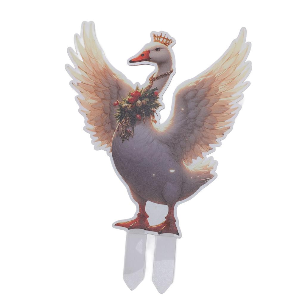 Xmas Yard Sign Decor Xmas Duck Yard Stake for Holiday Outdoor Garden Lawn Pathway Decoration Double