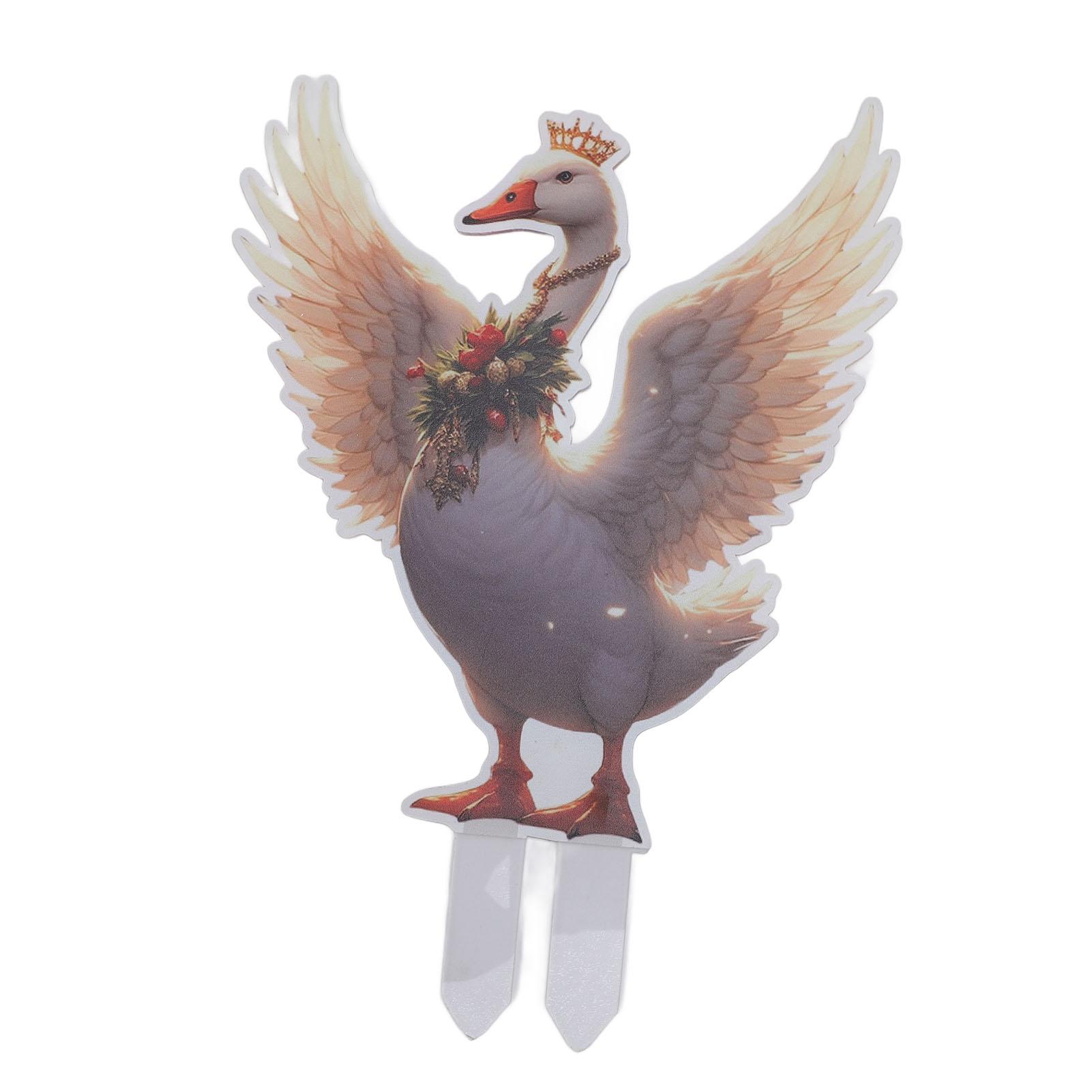 

Рождественский декор для двора Рождественский утиный колышек для праздничного уличного украшения сада, газона, дорожки Двойной