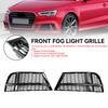 Front Fog Light Cover Bezel Grille Grill 8V3807681AE 8V3807682Q Fit A3 8V S-LINE 2017-2019