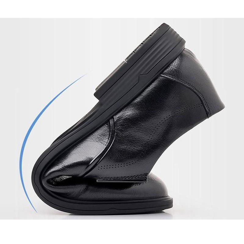 Soft Leather Shoes Mens Business Casual Shoes Slip-on Black Brown Loafers Shoes Flat Comfortable Brand Male Footwear