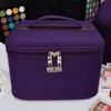 Women's Multi-layer Beauty Makeup Storage Bag - Large Capacity Handheld Organizer with Print Design