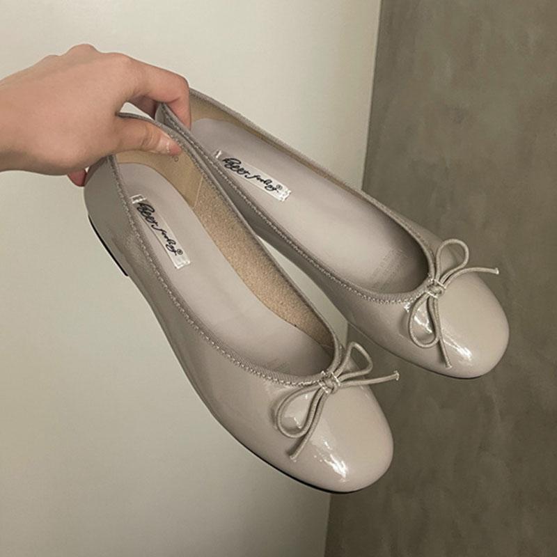 Fashion Soft Female Slip On Footwear Shallow Ladies Flats With Shoes Butterfly-Knot Fashion Round Toe Women Flats Boat Shoes Slides