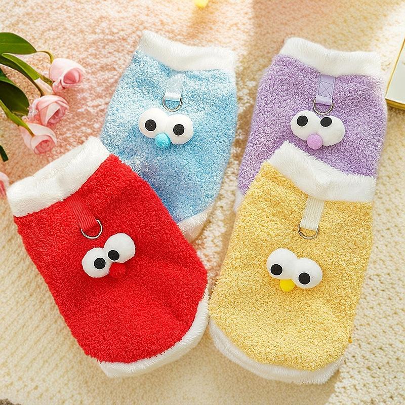 Fleece Thickened Kitten Hairless Cat Ginjila Pet Clothes Autumn and Winter Medium and Large Dog Supplies Corgi