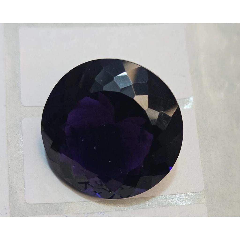 Stunning Amethyst Dark Purple Color Natural Round Cut 56-57 Ct Loose Gemstone
