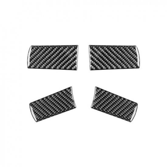 Carbon Fiber Interior Steering Wheel Cover Trim For Chrysler 300 300C Type A