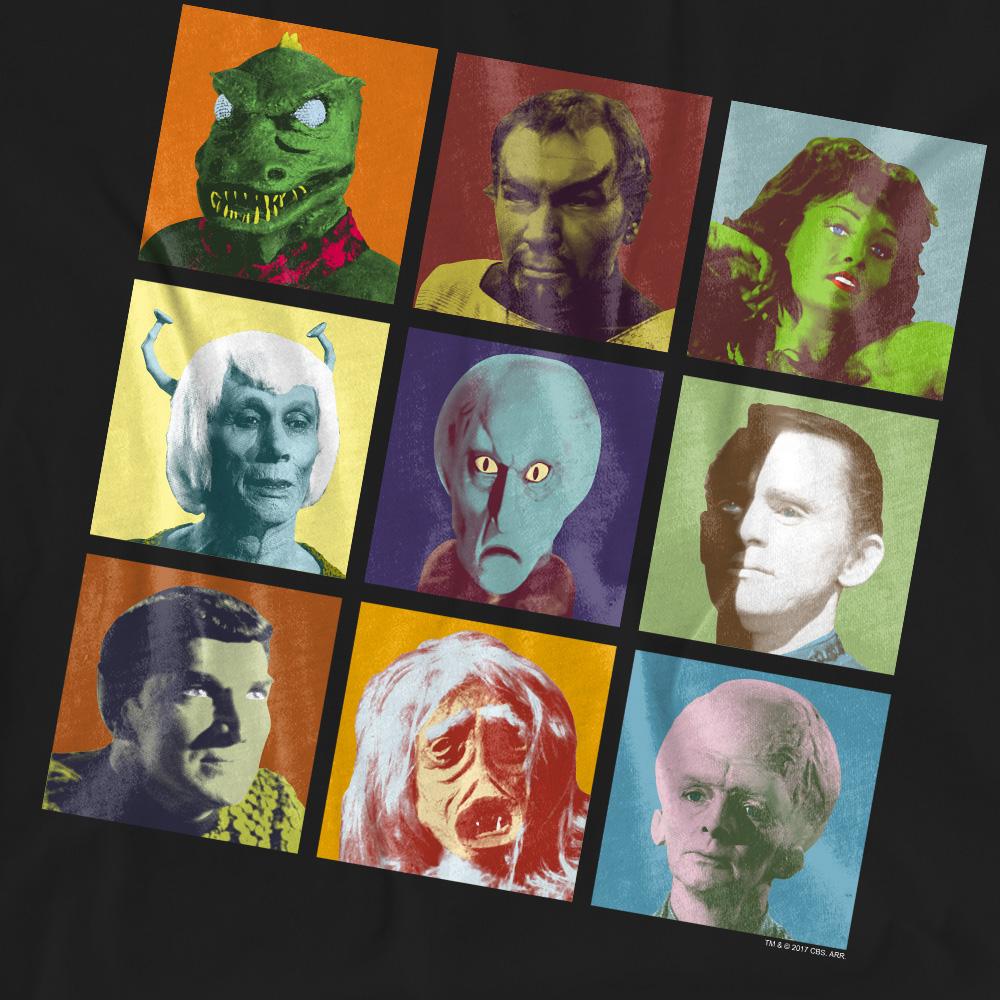 STAR TREK Unisex Erwachsenen Alien Squares T-Shirt