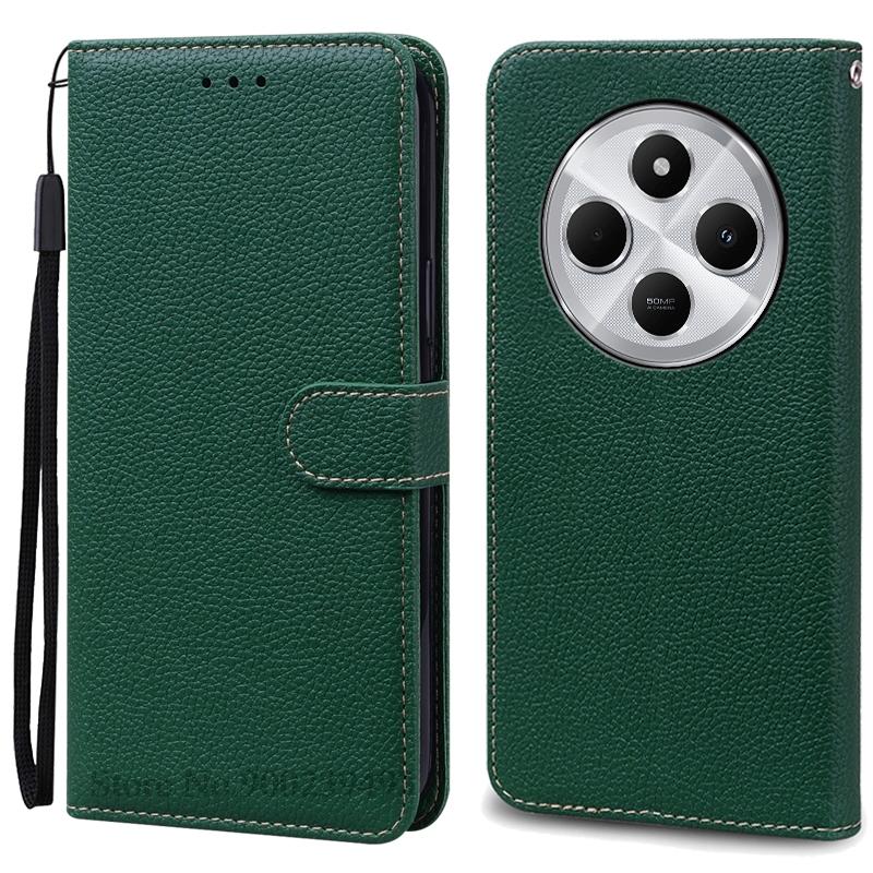 For Poco C75 Case Luxury Leather Flip Wallet Case For Poco C75 Case Xiaomi Poco C75 C 75 Case Silicone Book Cover Coque Fundas