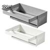 Kitchen Sink Cleaning Tool Storage Rack with Foldable Towel Rack Durable Carbon Steel Tray Suction Bar Holder Cup Fixation Sloped Drainage