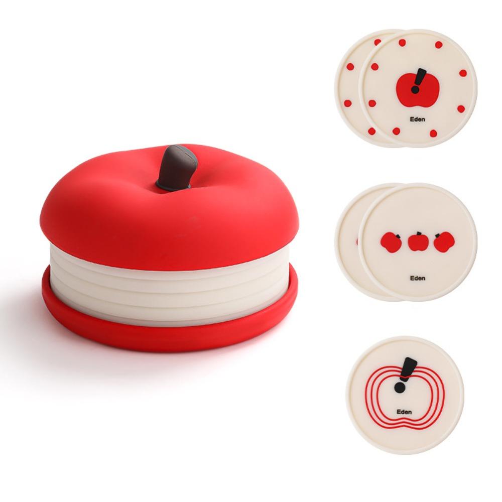 Stackable Fruit Shape Coasters Set Anti Scald Decorative Placemats  Kitchen Accessory