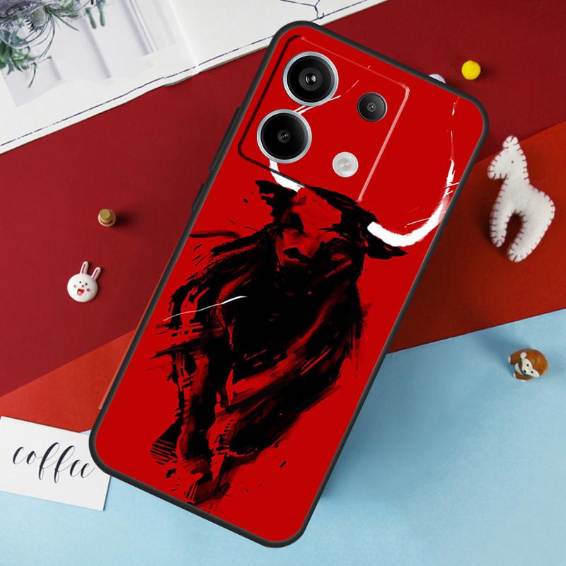 Bullfight Bull Fighter Case For Xiaomi Redmi Note 13 Pro 14 12 11 10 15 Pro Plus Redmi 10C 12C 13C 14C 15C 15 Cover