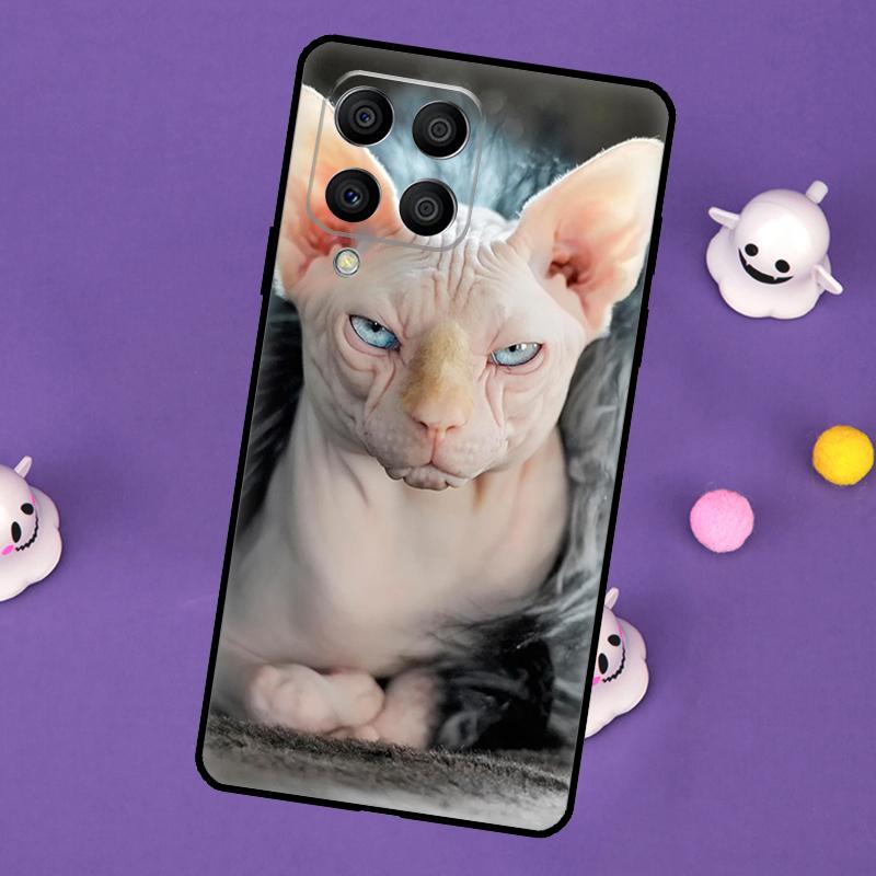 Sphynx Cat Cover For Samsung Galaxy M32 M52 M12 M13 M33 M23 M53 M15 M55 M31 M51 M14 M34 M54 M20 Case