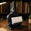 Modern Office Accessories for Men 3D Printed Gorilla Business Card Holder Phone Stand Cool Desktop Unique Gifts Colleagues Organizer Figurine
